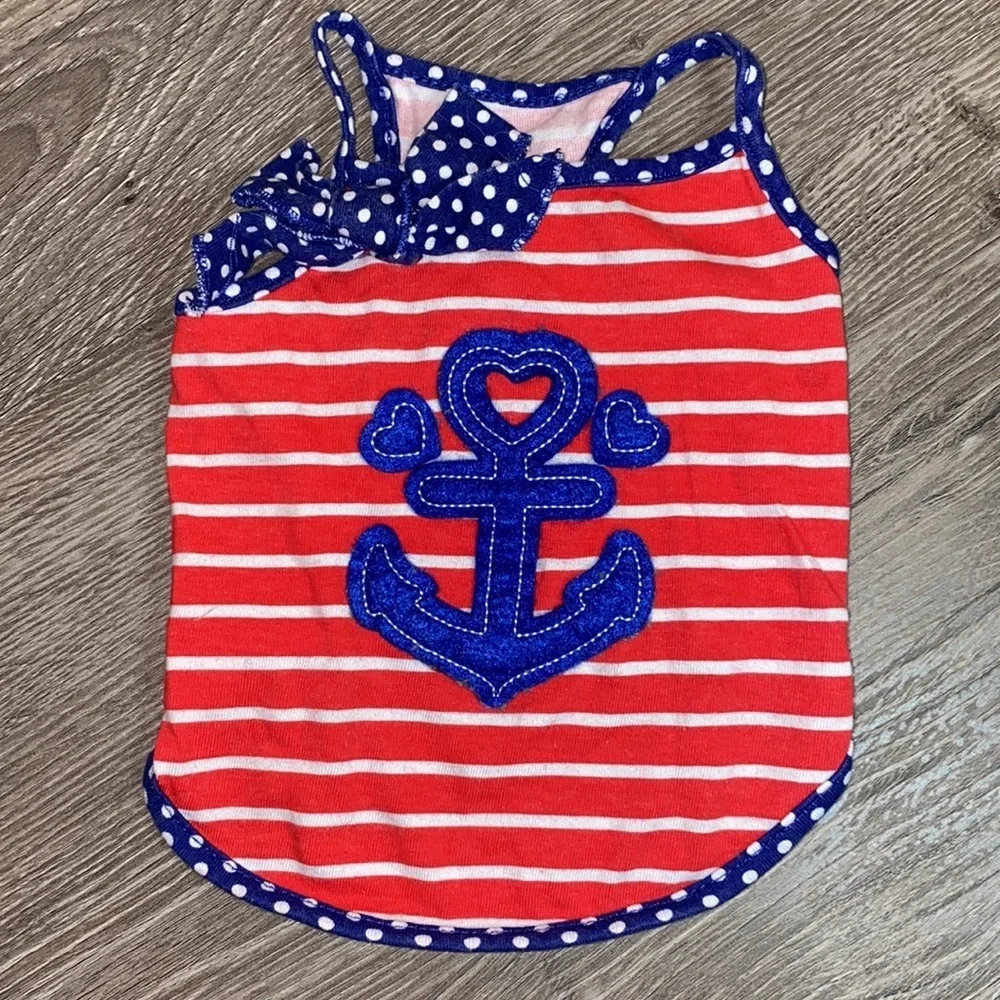 Nautical Sailor Dog Dress - Picture 2 of 6
